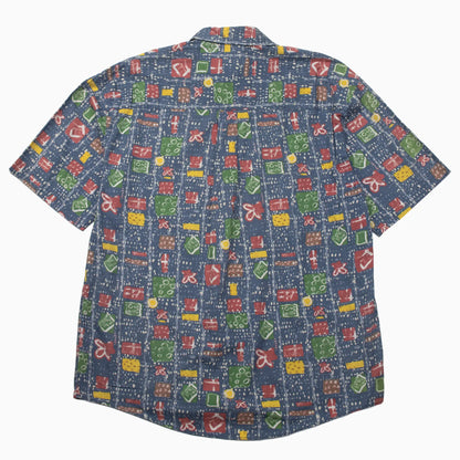 Vintage 90s Tom Tailer Colours Baumwollhemd in Größe XXL – Rückansicht