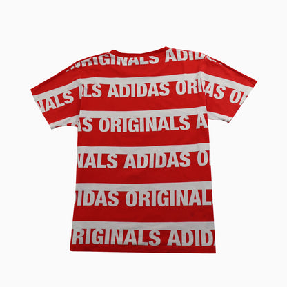 Vintage Adidas Originals trefoil t shirt 2000s style Backprint