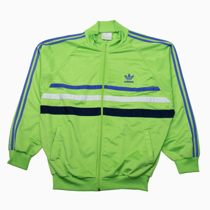 Vintage 90s Adidas Three Stripes Track Jacket green Size XL