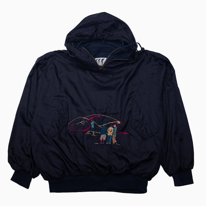 Vintage 90s Golfino embroidered hooded slip jacket in size L