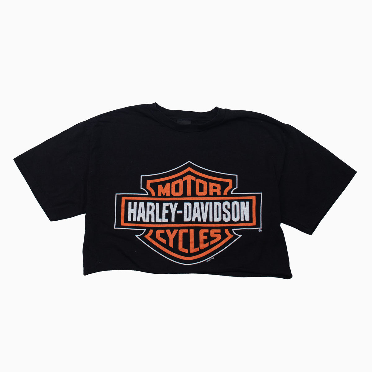Vintage harley Davidson Crop Top in Schwarz, Größe M