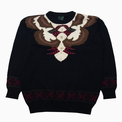 Vintage 80s PNJ pearl knit jumper in size M