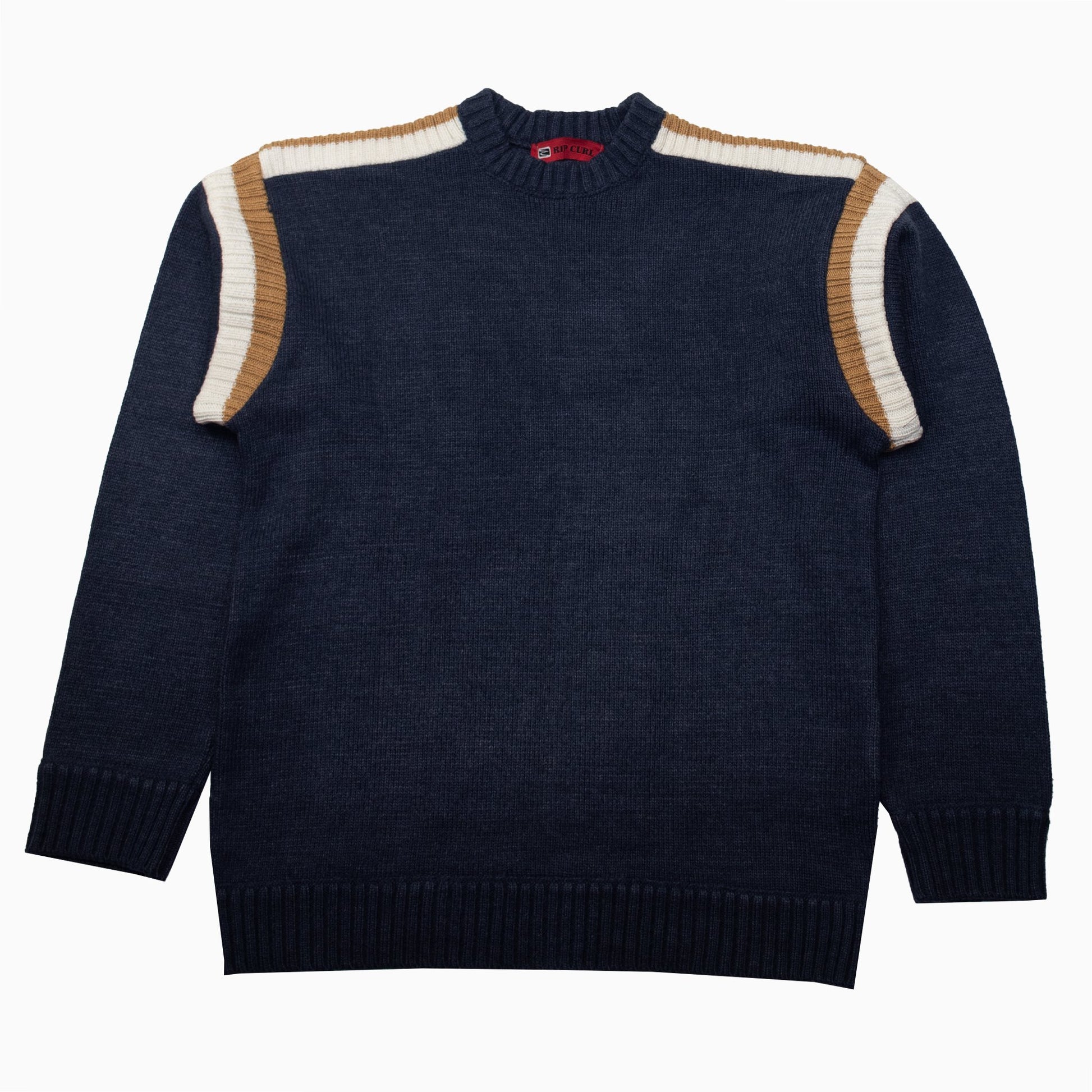 Vintage Rip Curl Surfwear Knit Jumper in marine blau– Size L