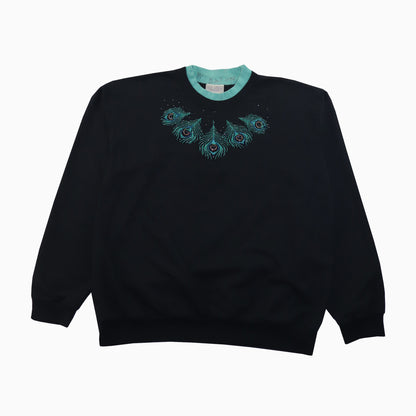 Vintage 90s Top Stitch by Morning Sun graphic sweater