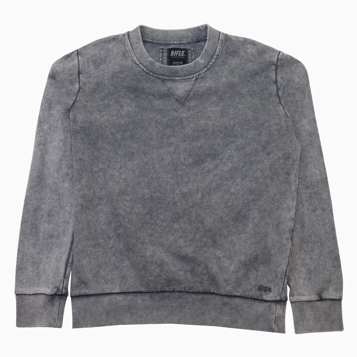 Vintage 90s Rifle Denim-Look Sweatshirt S