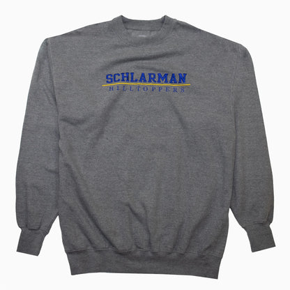 Vintage Y2K Schlarman Hilltoppers Embroidered Sweatshirt XL