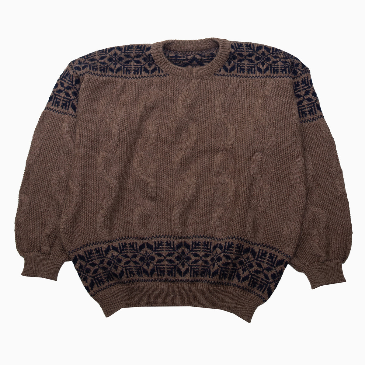 Vintage 90s Pattern Knitted Jumper L