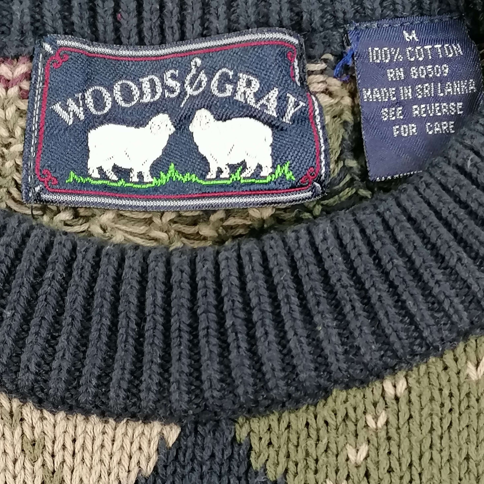 Vintage Woods & Gray Knitted Jumper - Alleycat Stardust