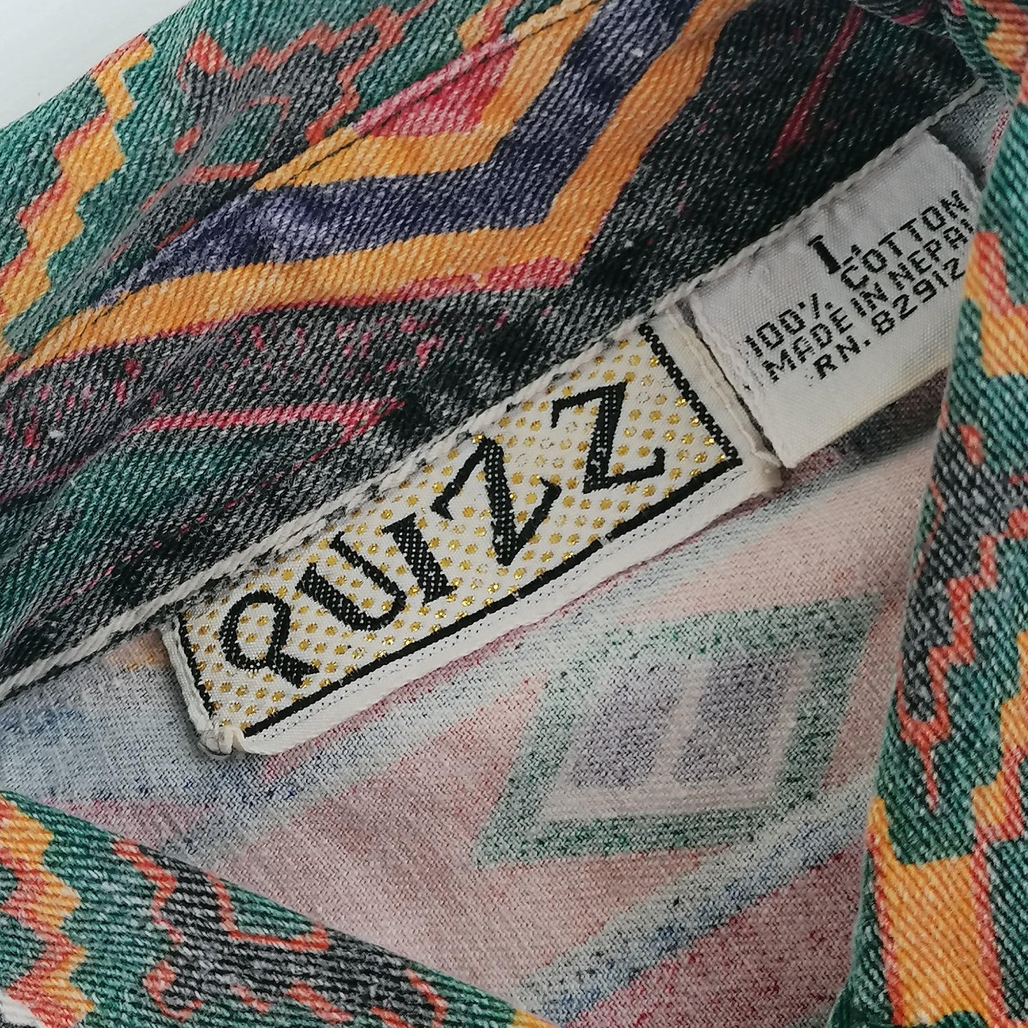 Vintage Quizz Pattern Vest Blouse - Alleycat Stardust