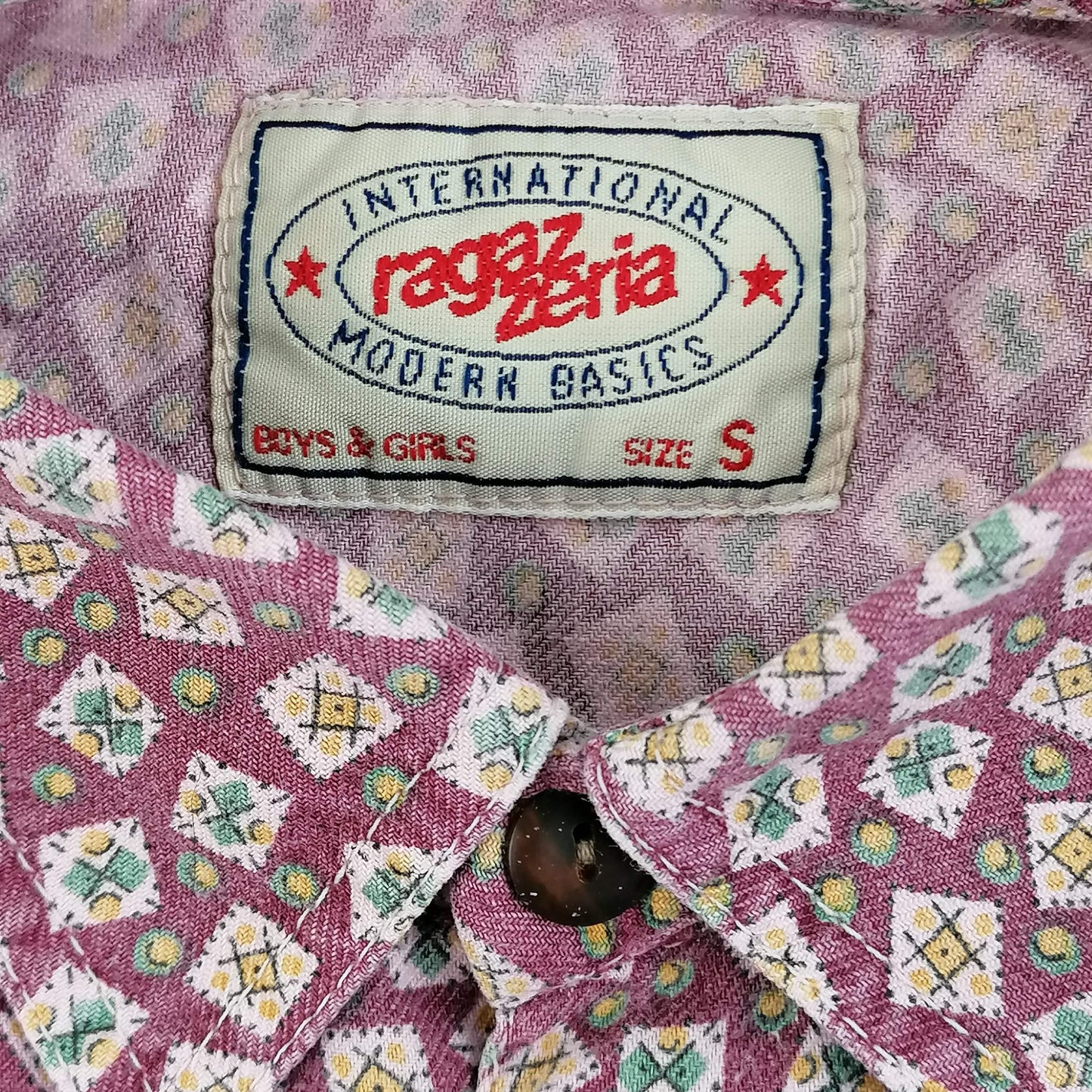 Vintage Ragazzeria Pattern Shirt - Alleycat Stardust
