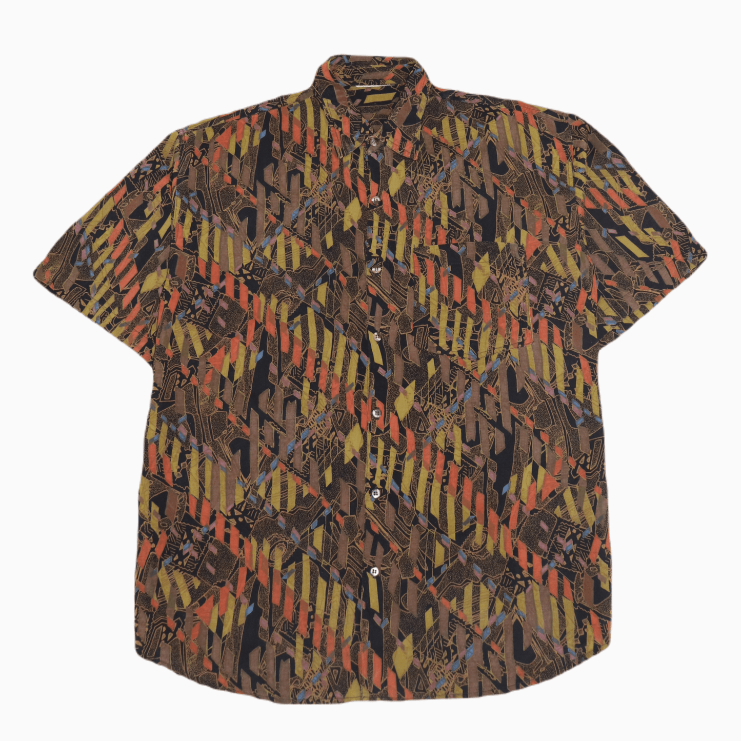 Vintage Pattern Short Sleeve Shirt - Alleycat Stardust