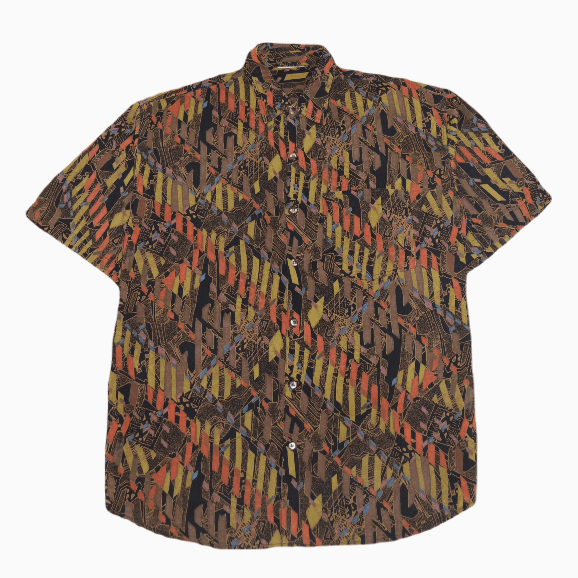 Vintage Pattern Short Sleeve Shirt - Alleycat Stardust