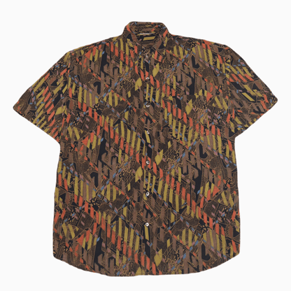 Vintage Pattern Short Sleeve Shirt - Alleycat Stardust