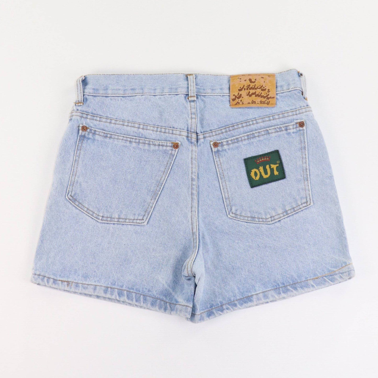 Vintage OUT High Rise Denim Shorts - Alleycat Stardust