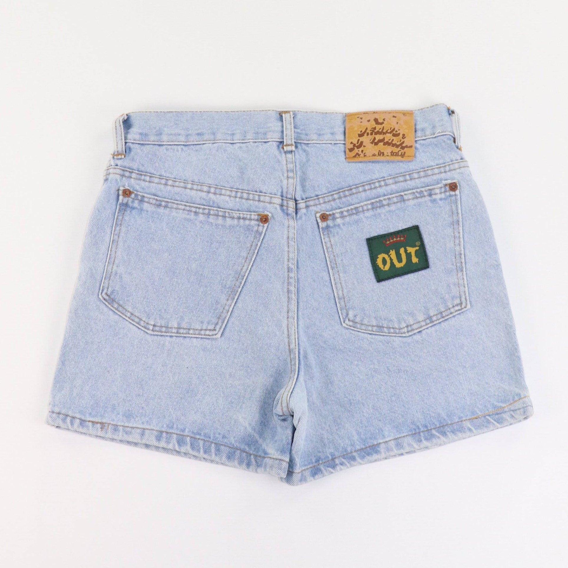Vintage OUT High Rise Denim Shorts - Alleycat Stardust