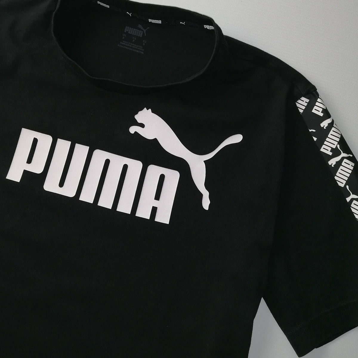 Puma Big Spell Out Tape T-Shirt S – Detailansicht 1