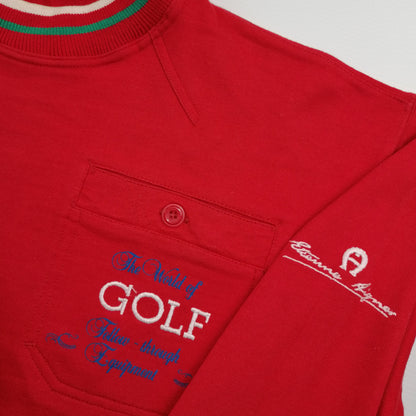 Vintage Etienne Aigner Golf Embroidered Logo Sweater S – Detailansicht 1