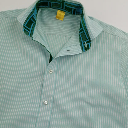 Vintage 90s Striped Long Sleeve Shirt S