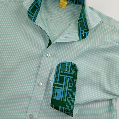 Vintage 90s Striped Long Sleeve Shirt S
