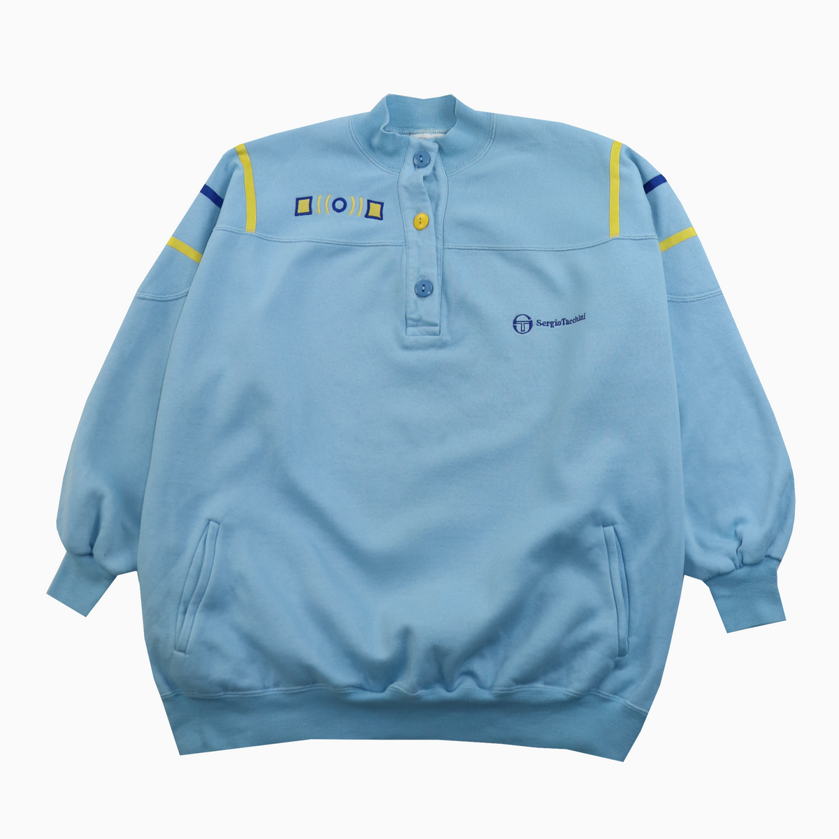 Vintage Sergio Tacchini Embroidered Logo Sweater M – Vorderansicht