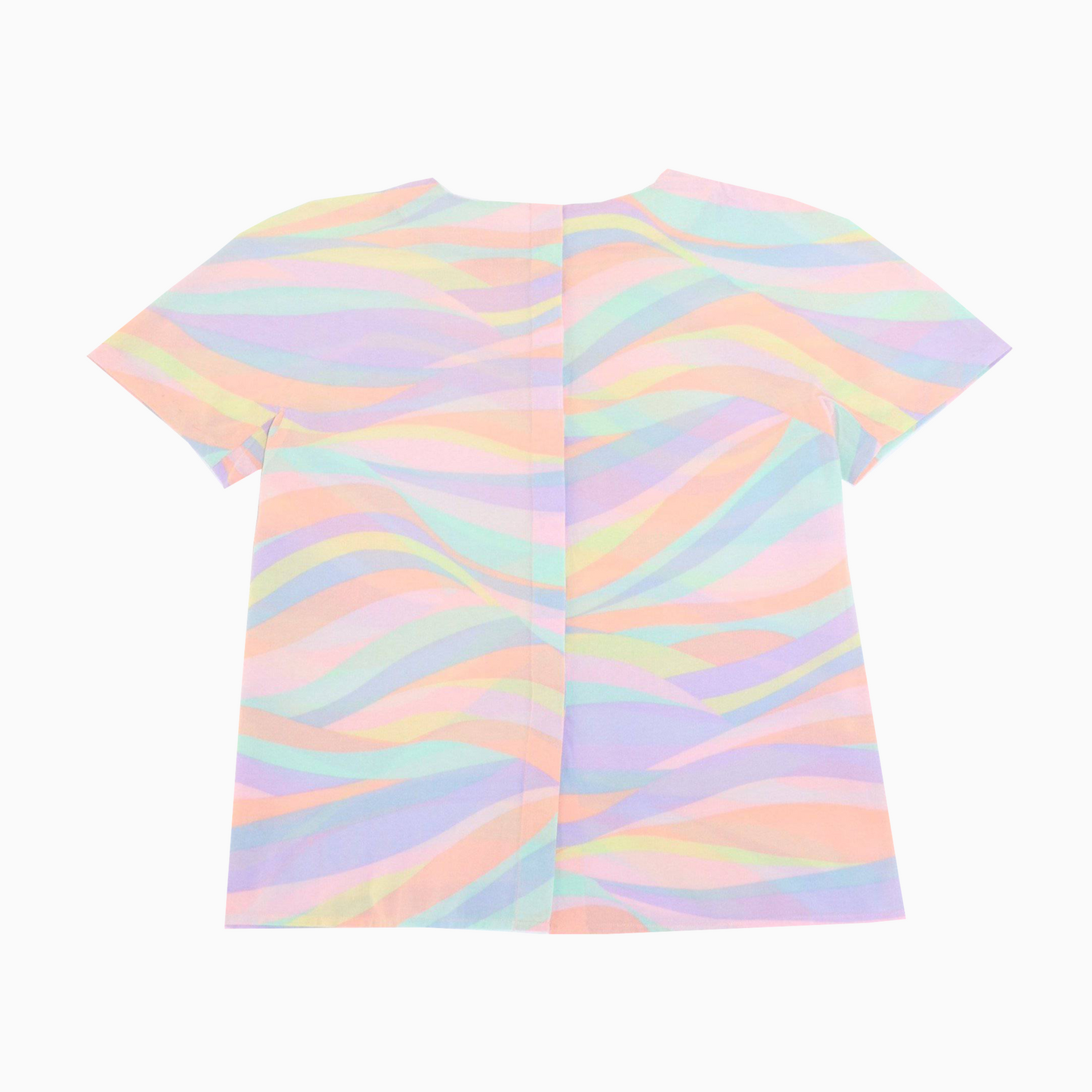 Vintage 90s Akris Club Crazy Pattern Top S