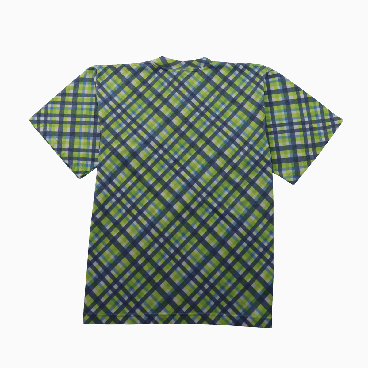 Vintage 90s Budmil Checkered T-Shirt M – Rückansicht