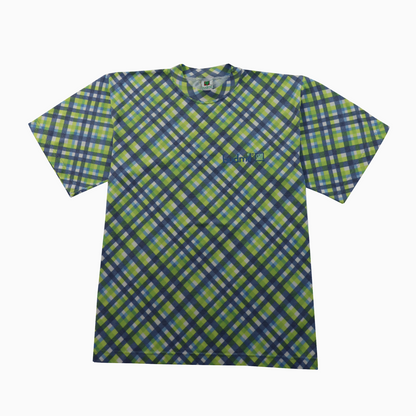 Vintage 90s Budmil Checkered T-Shirt M – Vorderansicht