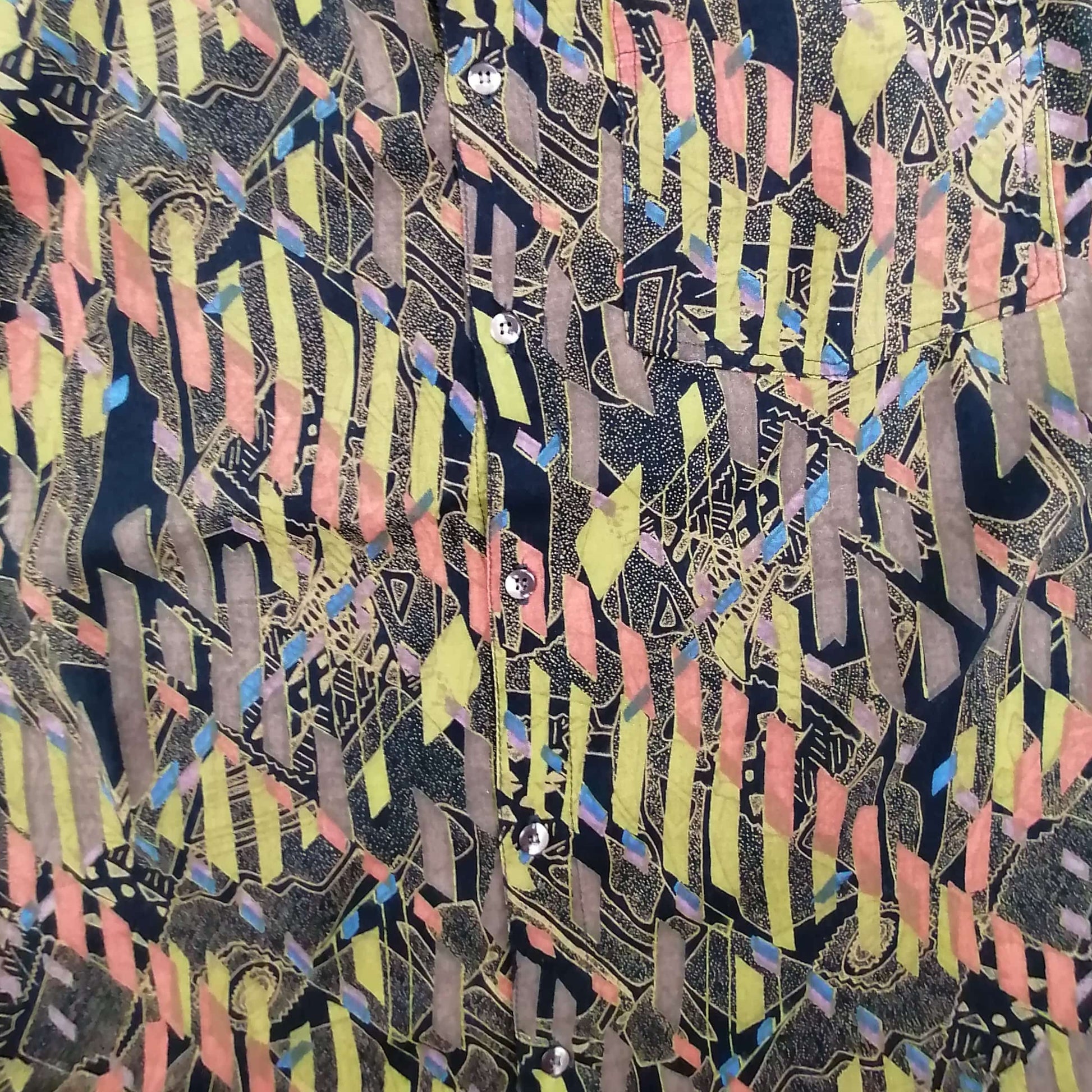 Vintage Pattern Short Sleeve Shirt - Alleycat Stardust