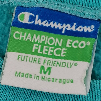 Vintage Champion GVSU Sweater in Türkis mit Frontprint, empfohlene Größe M