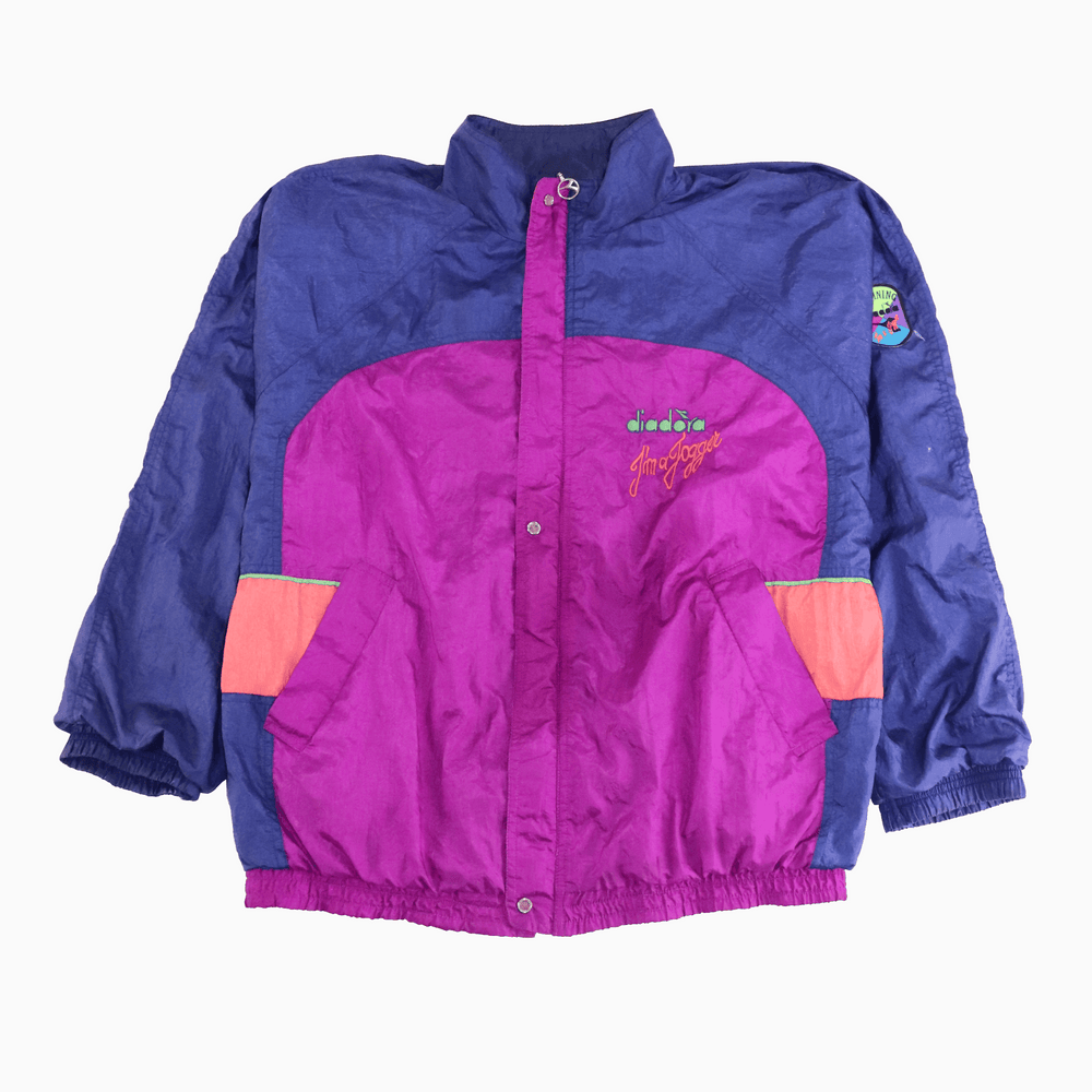 Vintage 90s Diadora Track Jacket - Alleycat Stardust