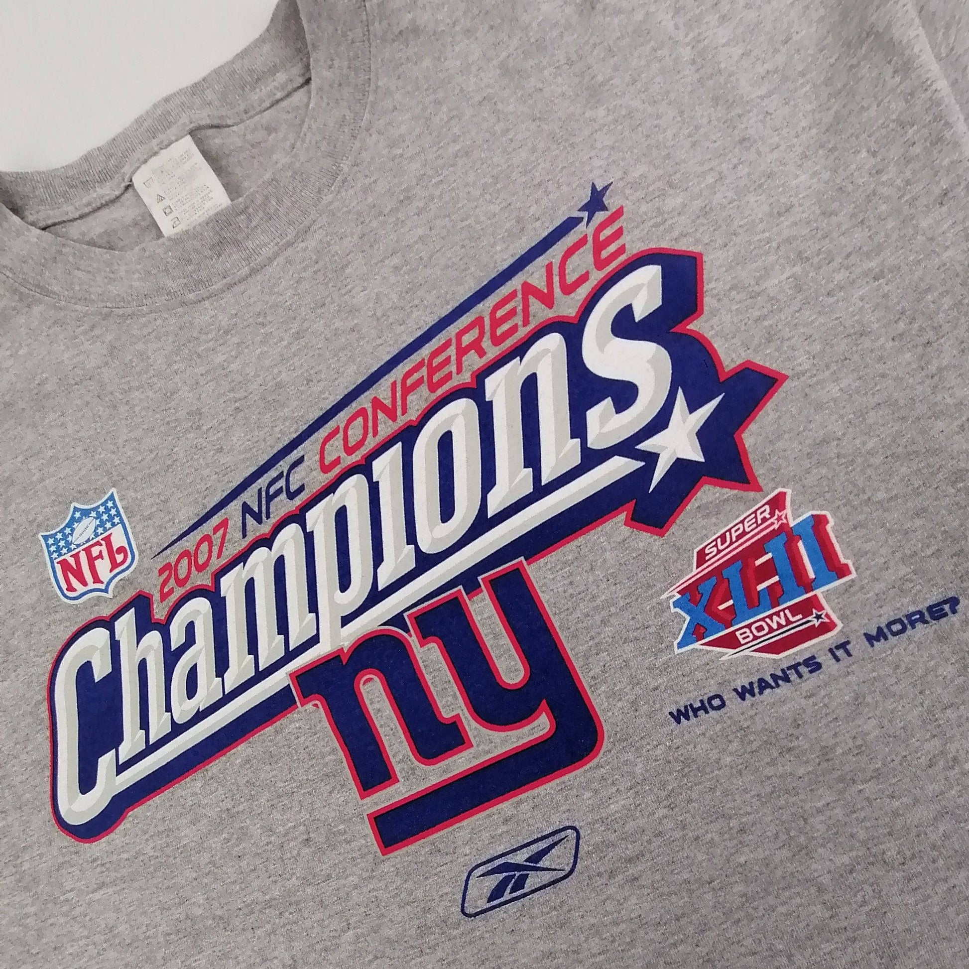 Vintage Reebok NFL Champions NY T-Shirt - Alleycat Stardust