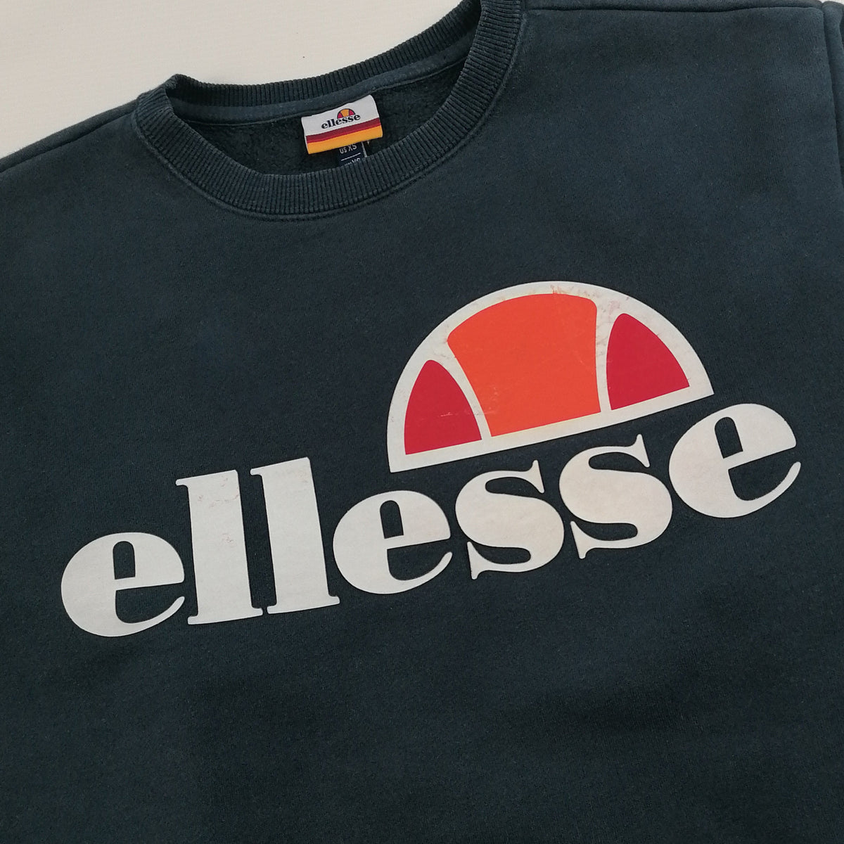 Vintage 90s Ellesse Big Logo Sweater XS – Detailansicht