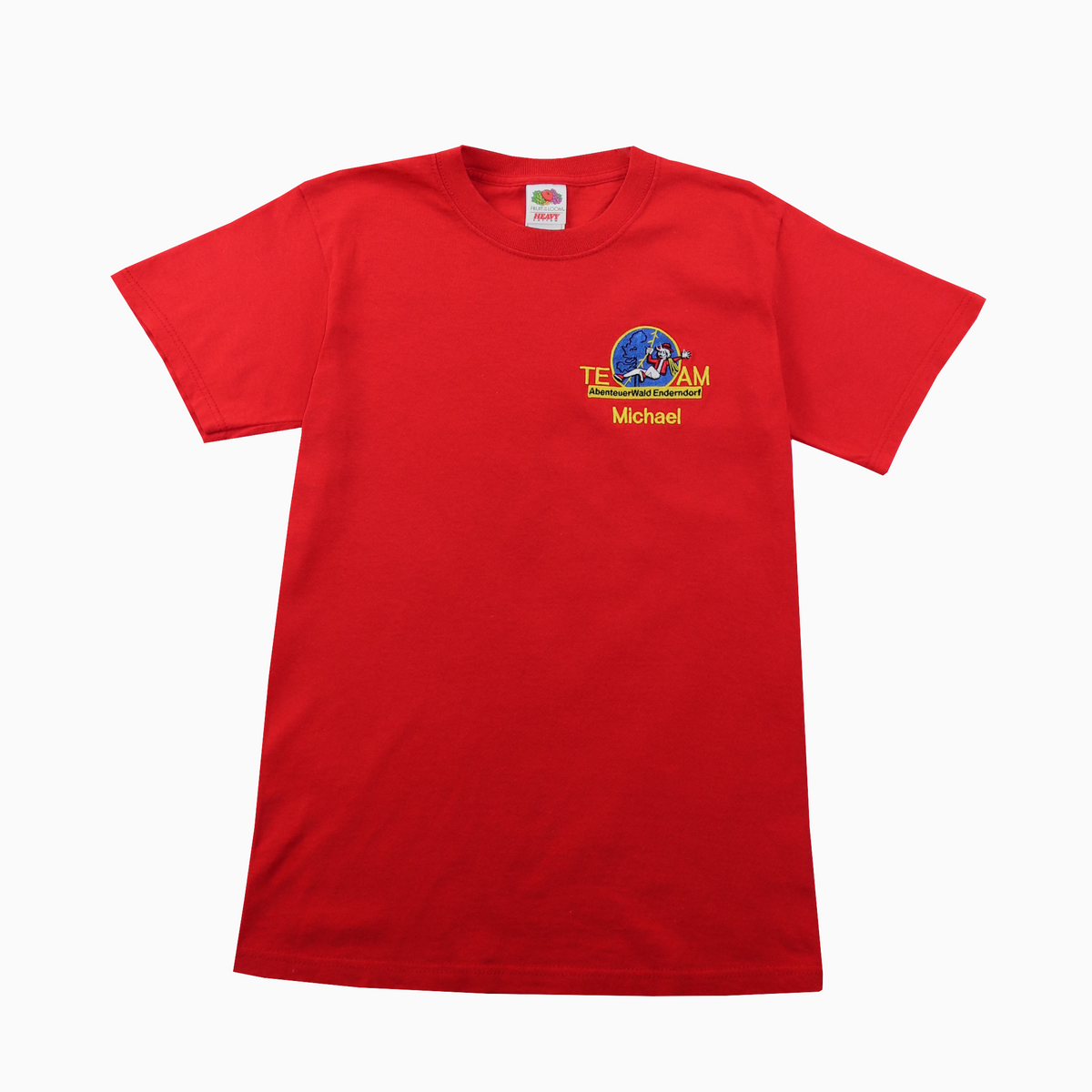 Vintage Fruit Of The Loom Abenteuer-Wald Enderndorf T-Shirt XS – Vorderansicht