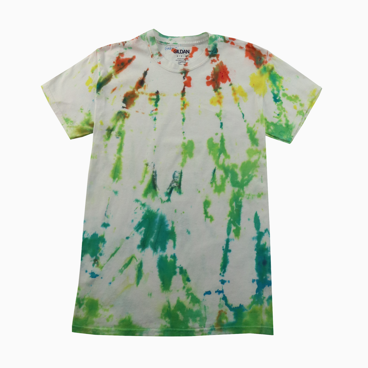 Vintage Gildan Tie Dye T-Shirt S – Vorderansicht