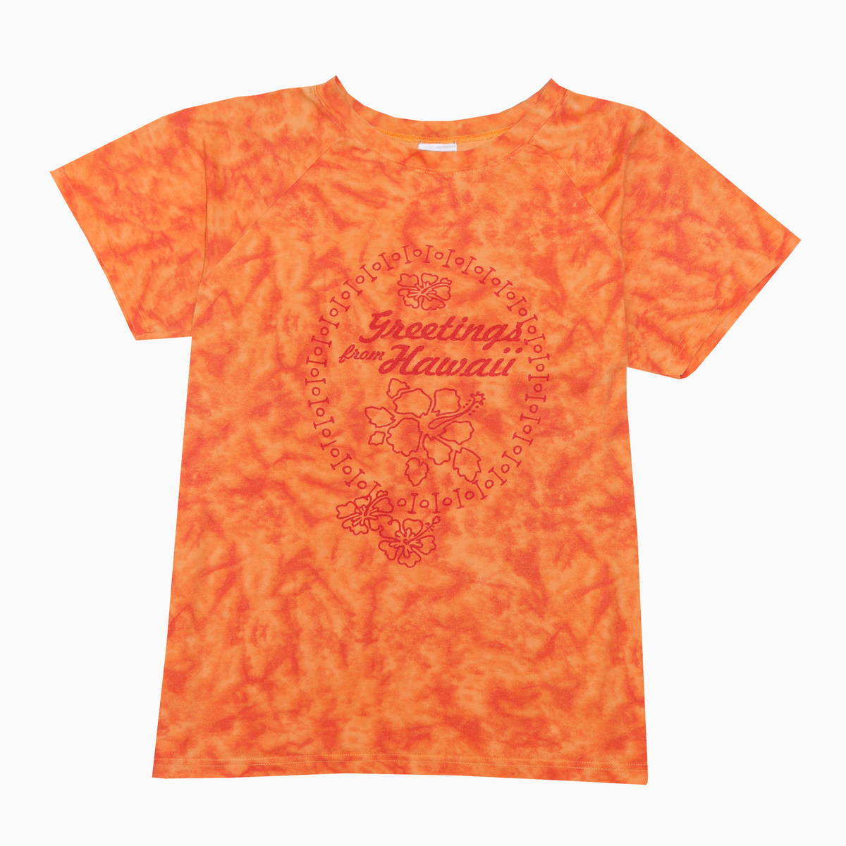 Vintage 90s Gina Benotti Hawaii Tie Dye T-Shirt L – Vorderansicht