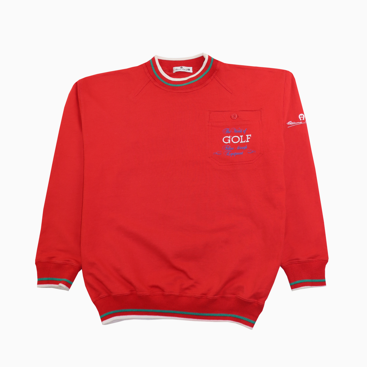 Vintage Etienne Aigner Golf Embroidered Logo Sweater S – Vorderansicht