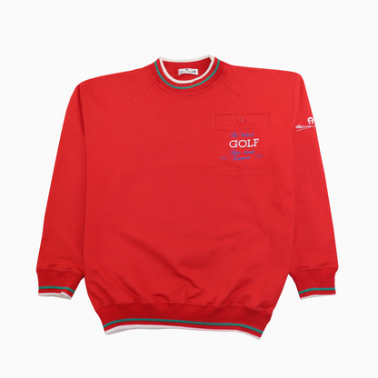 Vintage Etienne Aigner Golf Embroidered Logo Sweater S – Vorderansicht