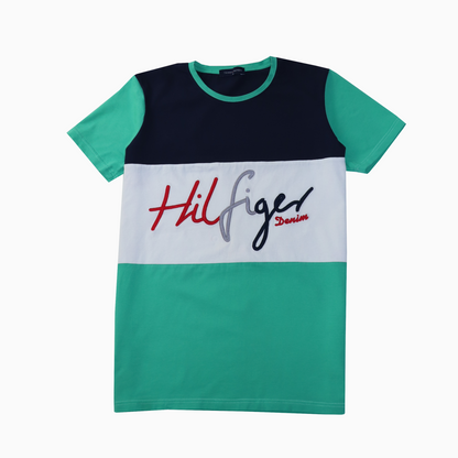 Tommy Hilfiger Denim Big Spell Out Embroidered T-Shirt S – Vorderansicht