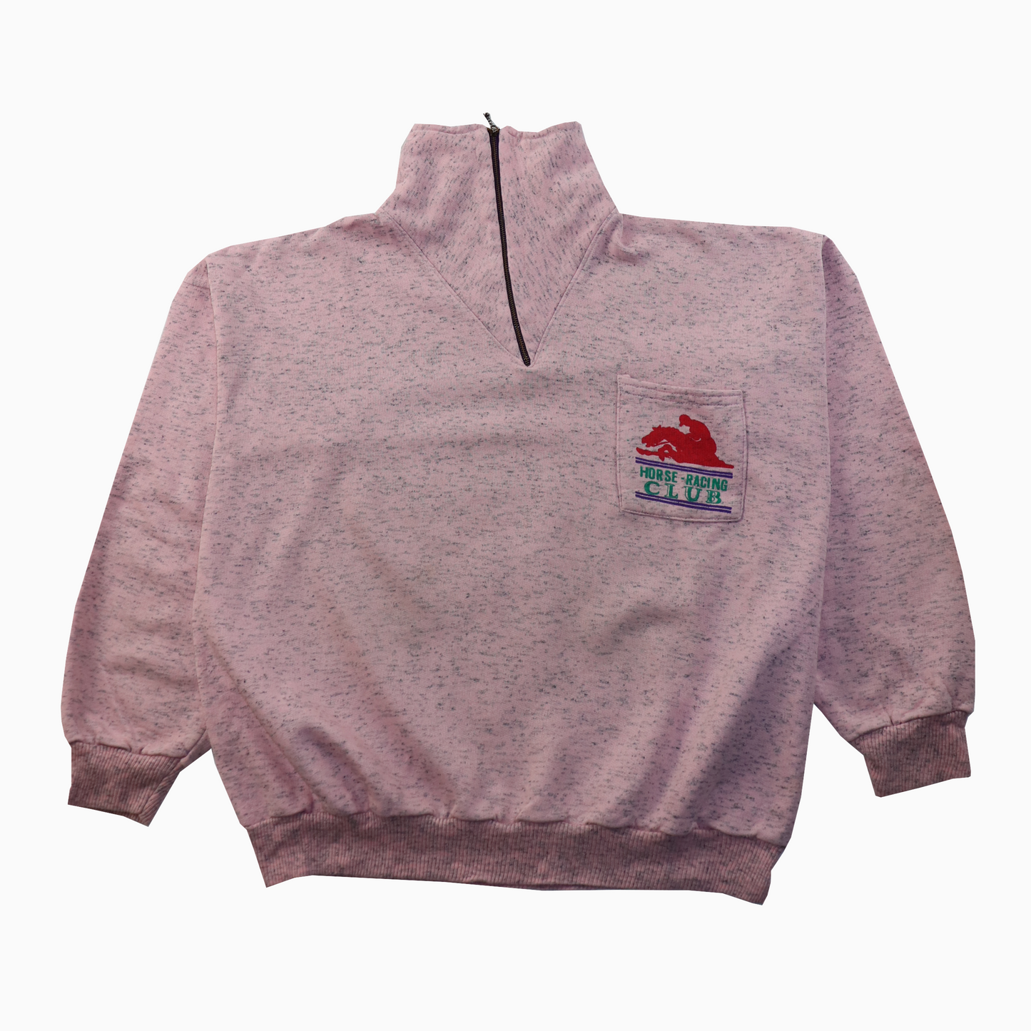 Vintage 80s Horse Racing Club Sweater M