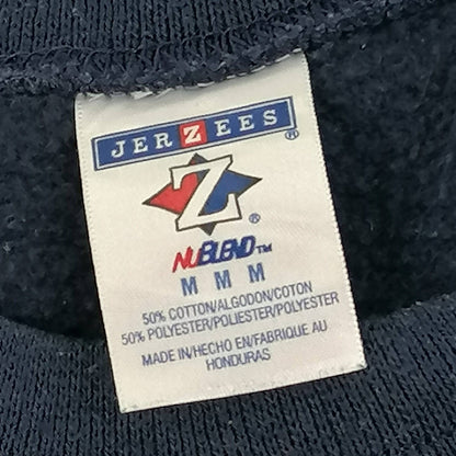 Vintage Jerzees Kilmer Cougars Sweater in Marineblau mit Frontprint, empfohlene Größe M