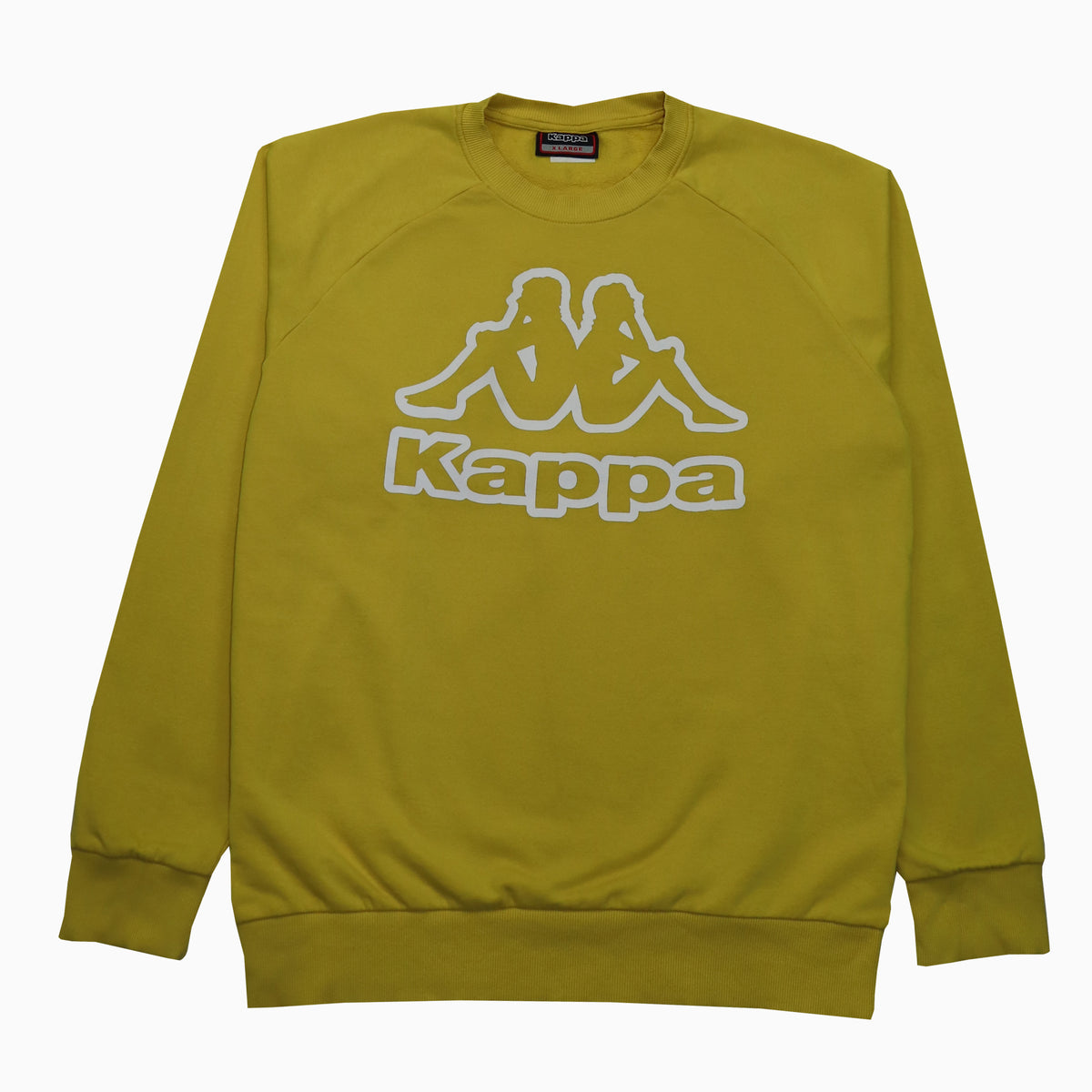 Vintage 90s Kappa Big Logo Sweater XL – Vorderansicht