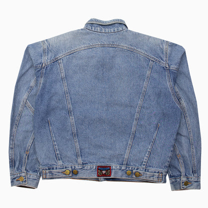 Vintage 80s Lee Cooper Shoulder Pad Denim Jacket M
