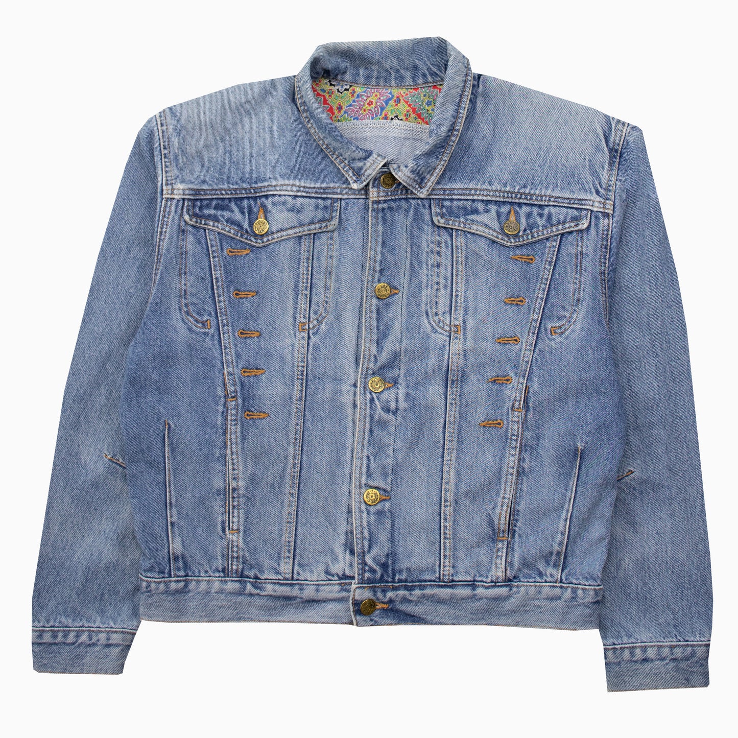 Vintage 80s Lee Cooper Shoulder Pad Denim Jacket M