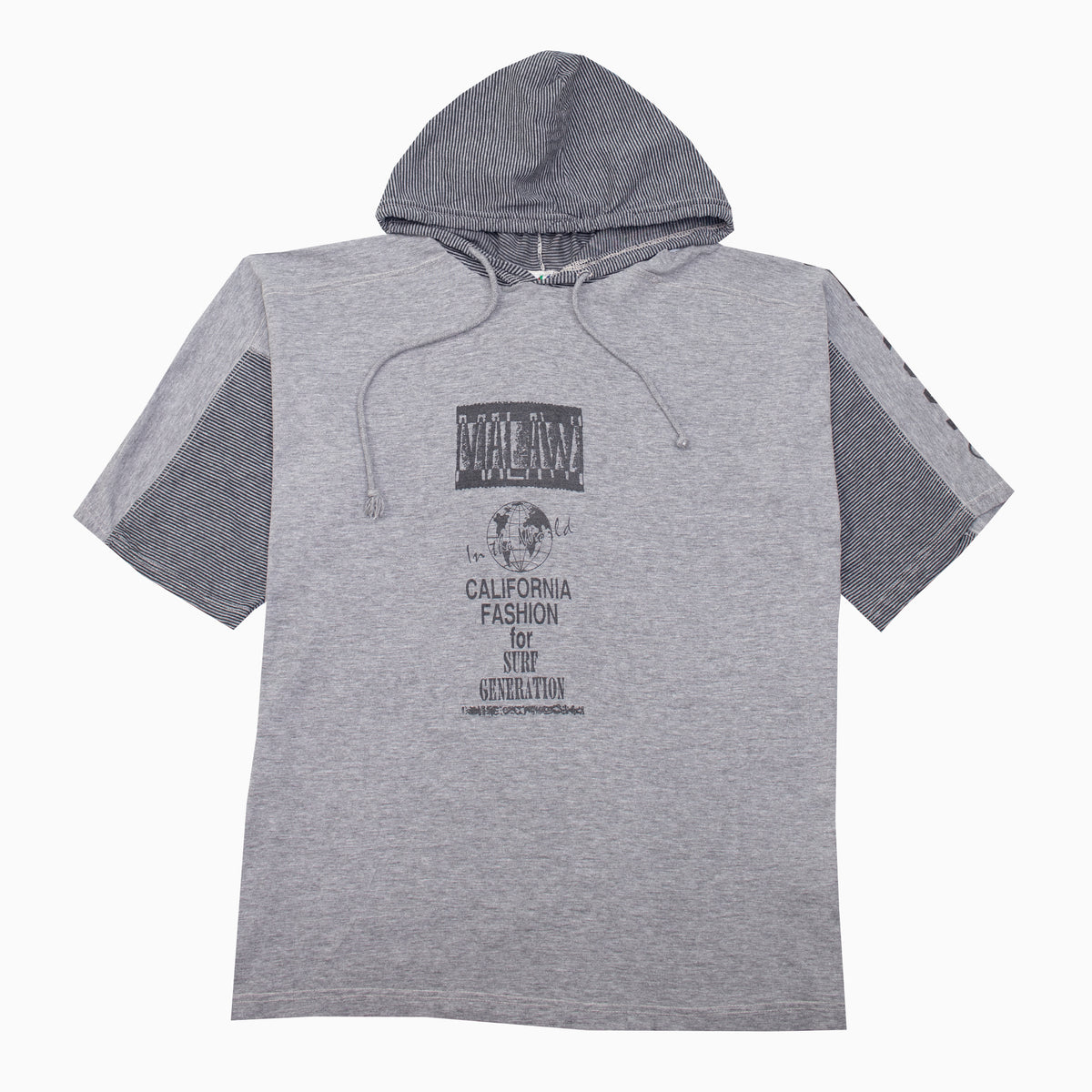 Vintage 90s Mick Malawi Hooded T-Shirt L – Vorderansicht