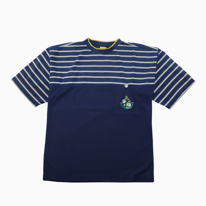 Vintage 90s Marine Button T-Shirt M
