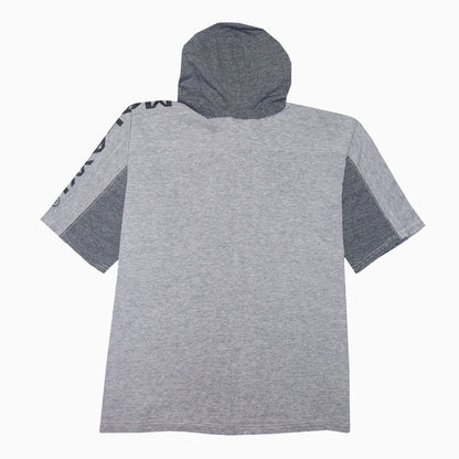Vintage 90s Mick Malawi Hooded T-Shirt L – Rückansicht