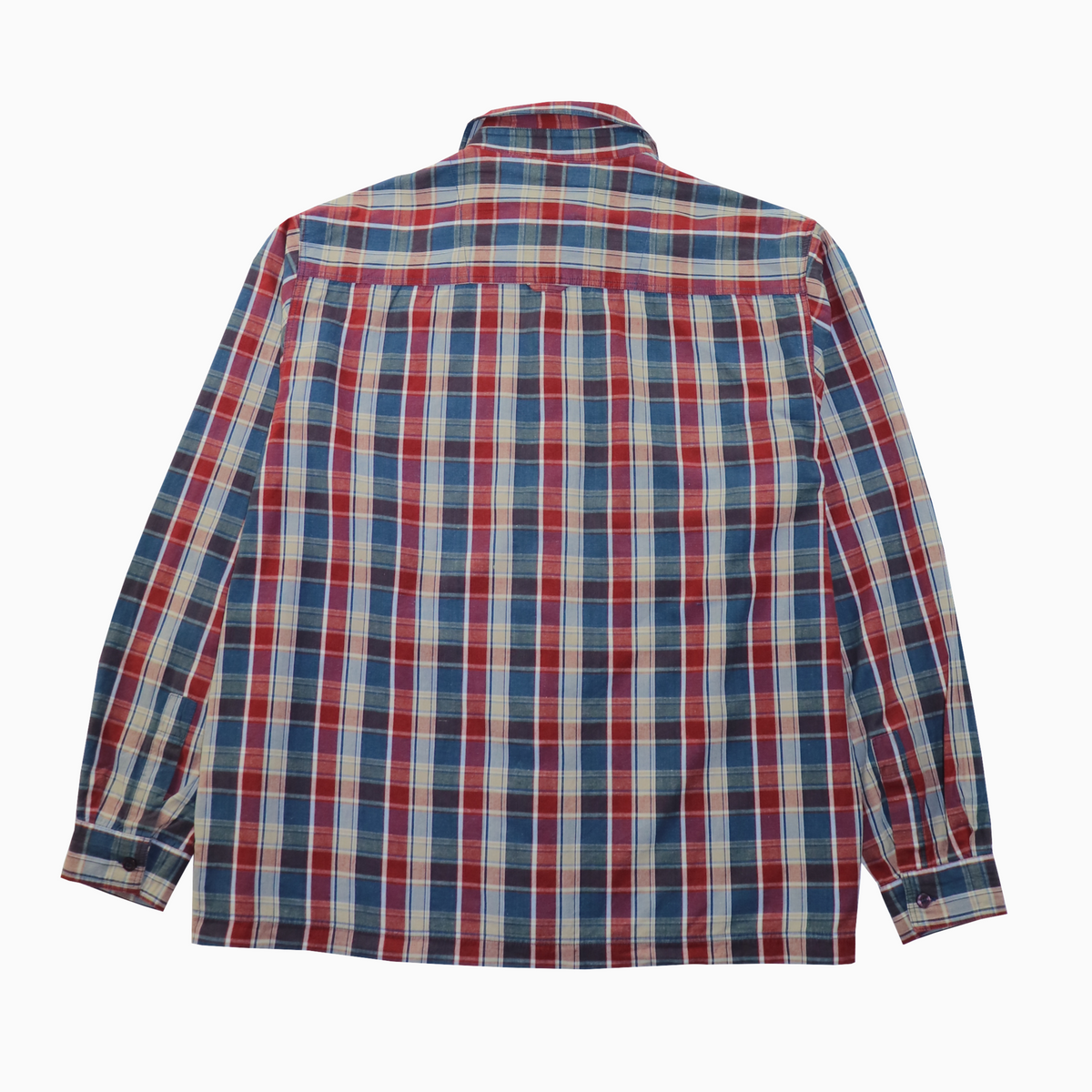 Vintage 90s Mustang Check Shirt L – Rückansicht