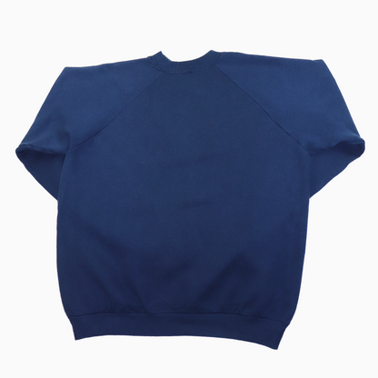 Vintage 90s Fruit of the Loom Navy Mom Sweater XXL – Rückansicht