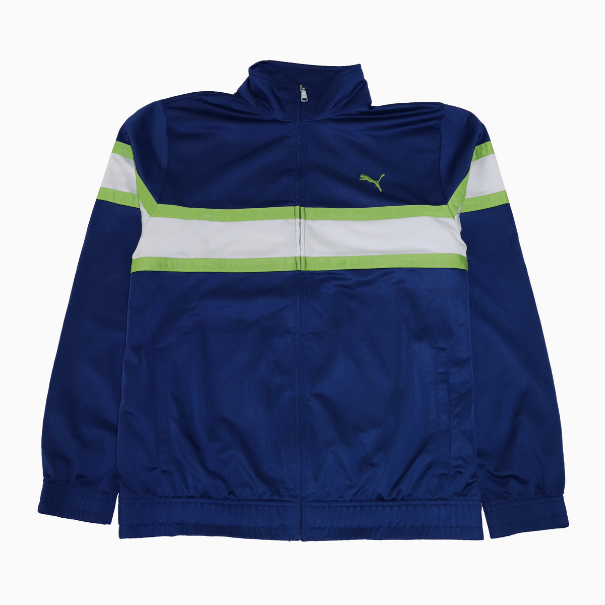 Vintage Puma Track Jacket, Grösse M, gesticktes Logo, Alleycat Stardust 