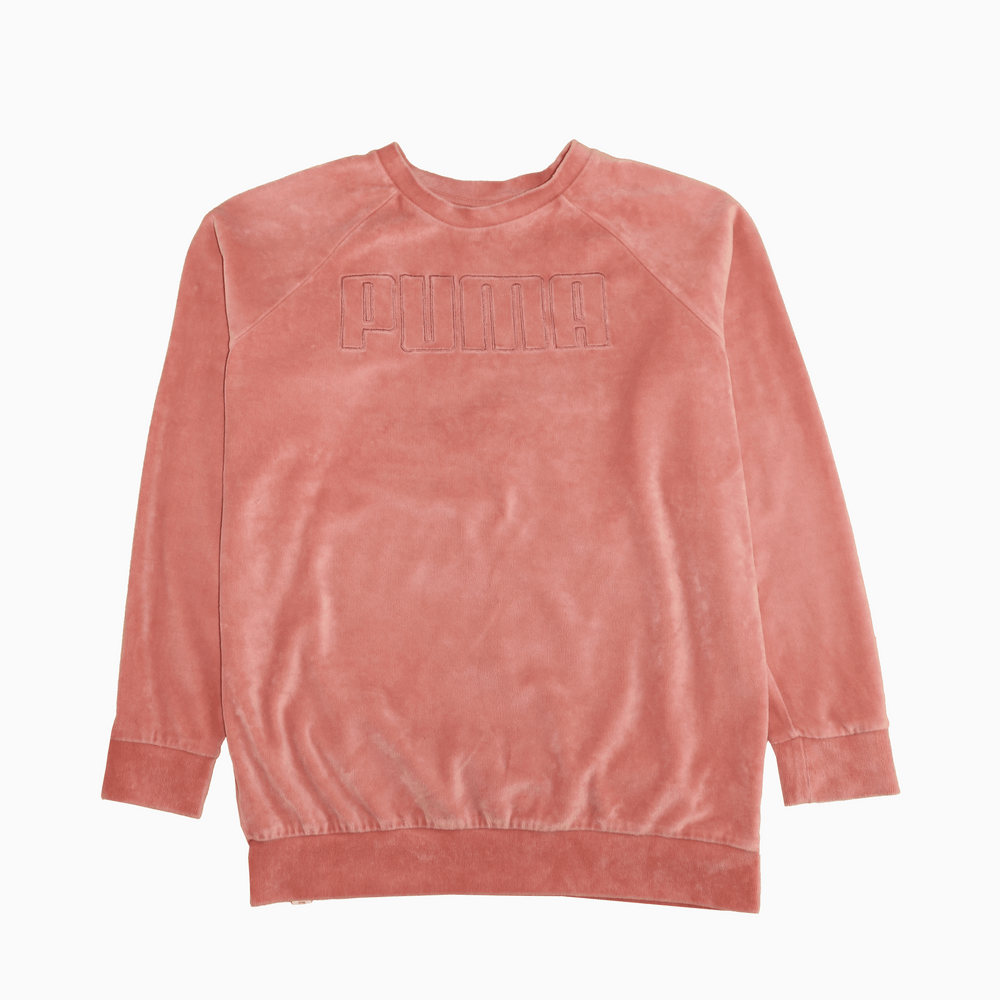 Puma Big Logo Velour Sweater - Alleycat Stardust